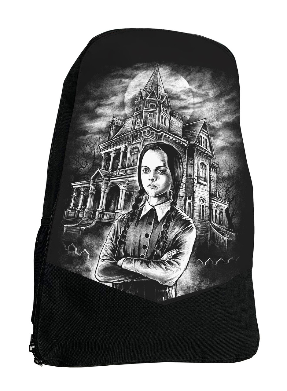 Wednesday Darkside Horror Film Backpack Laptop Bag