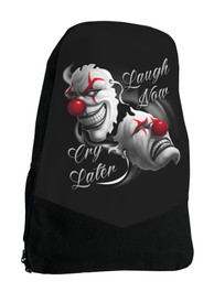 Laugh Now Cry Later Clowns Darkside Tattoo Backpack Laptop Bag