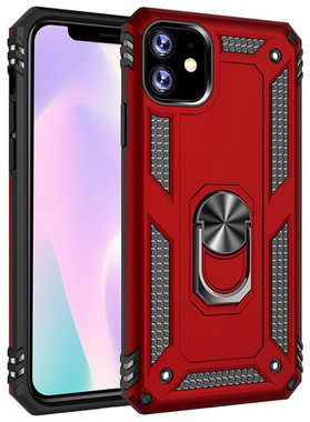 Download Red iPhone 11 Slim Armor 360 Rotating Metal Ring Stand ... Yellowimages Mockups