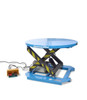 Rotating top electric scissor lift table