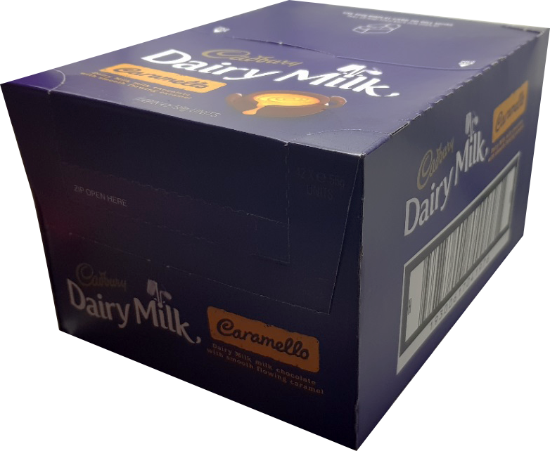 Cadbury dairy milk caramello chocolate bars 42 x 55g Confectioneryworld