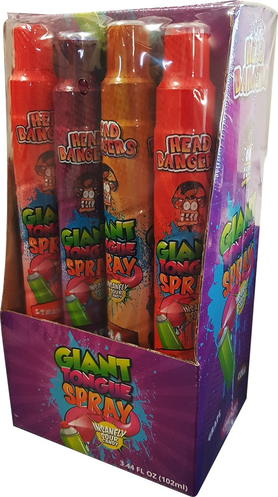 Headbangers Giant Tongue Spray Confectionery World