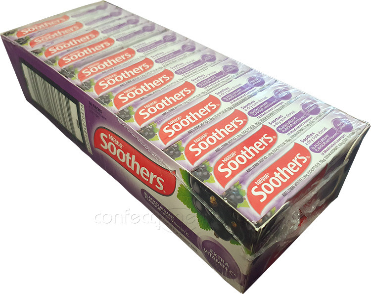 Soothers Blackcurrant 36 x 10 lozenges Confectionery World