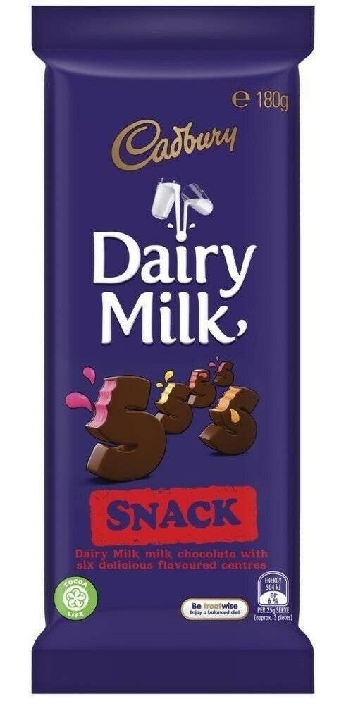 Cadbury Snack Block 180g Confectionery World