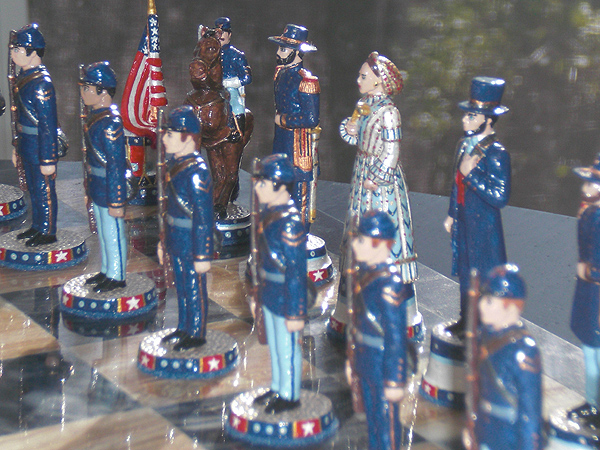 John Lubinski American Civil War chess set