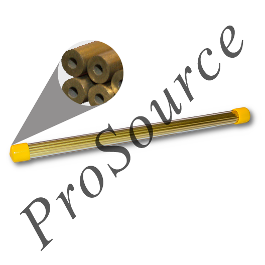 Brass Single Channel EDM Tubes - 300mm (12)