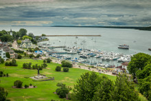 Mackinac Island, Michigan. Summer on the island is for tourist and no cars! Beautiful place to get away from it all.  Part of the documentary The Sweetwater Seas / Great Lakes Collection. Fine art print on archival paper ready for framing or on an archival canvas wrap printed to the exacting standards of the artist.