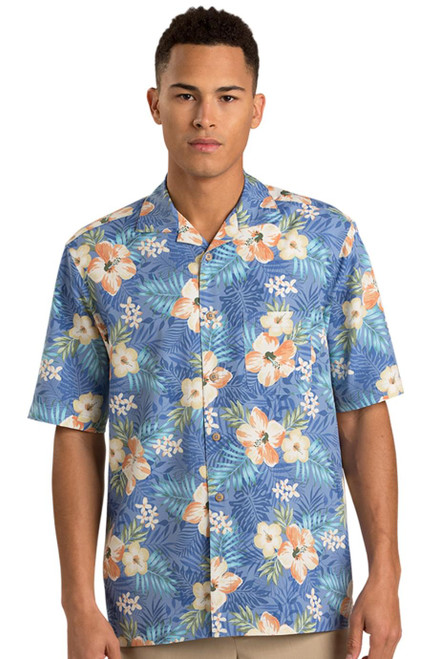 Tropical style camp shirt