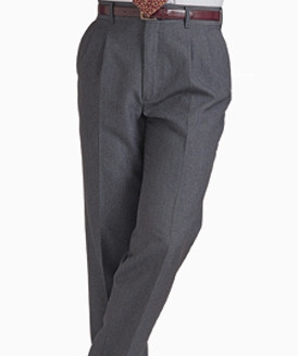 Men's Pleated Front Washable Poly/Wool Pants #2620