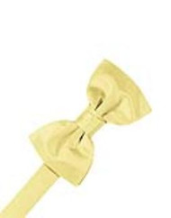 Solid Satin Canary Bowtie