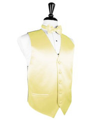 Canary Solid Satin Vest