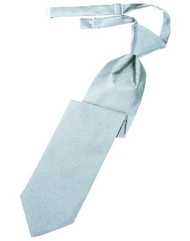 Light Blue Solid Satin Long Tie