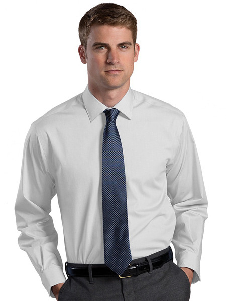 oxford dress shirt spread collar non iron tips uniforms light gray mens dress shirt