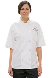   Mesh Back Chef Coat Short Sleeve