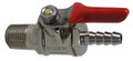 Shut-off valve, 1/4MPT x 1/4" OR 5/16" barb