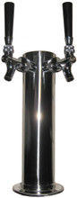Duel tap beer tower - American made. Perfect for dispensing home brew beer.