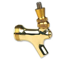 Gold plated beer tap for very classy home brew dispensing.
