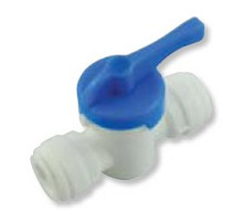 Shut-off/Ball Valve "Push to Connect" 3/8" OD for beer or gas line/tubing