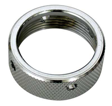 Chrome coupling nut for connecting a beer tap to a shank