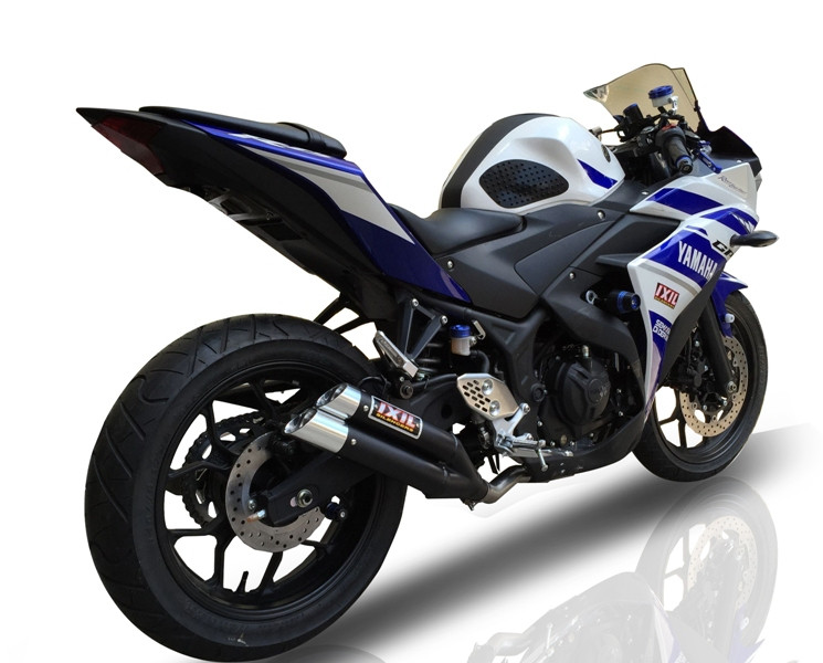 IXIL L3XB BLACK HYPERLOW XL EXHAUST YAMAHA YZF R3 2015-2021