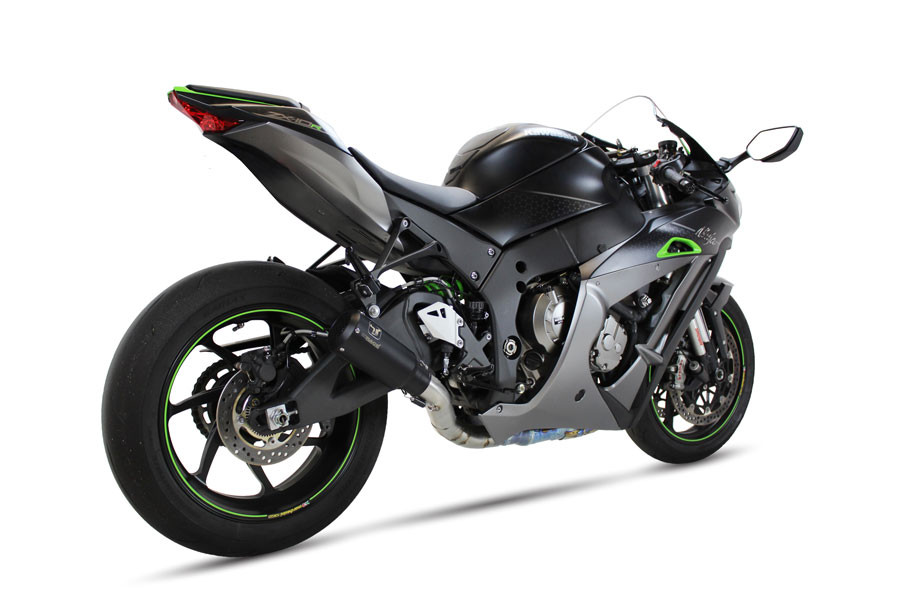 Moske　2 IXRACE MK2 SLIP ON BLACK EXHAUST KAWASAKI ZX 10 R 2016-2019 - IXIL USA