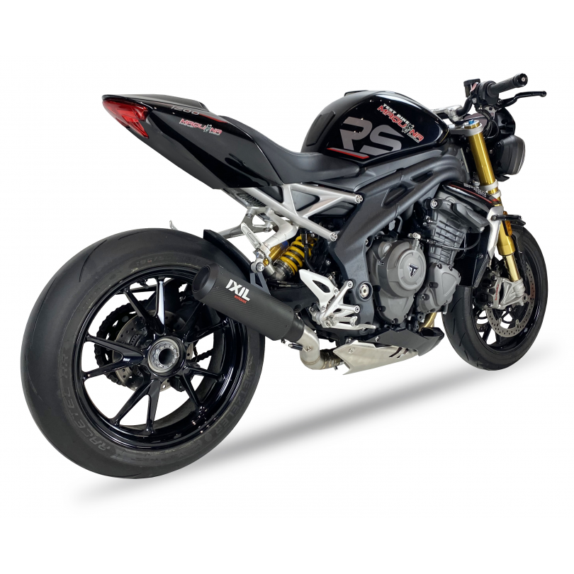 最適な材料 CARBON ROUND RCR IXIL EXTREME SPEED TRIUMPH EXHAUST ON SLIP Handlebars&Components