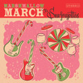 The Surfrajettes - Marshmallow March / All I Want For Christmas Is You 7”