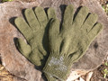 Military Wool Glove Liner Size 6 XL Green