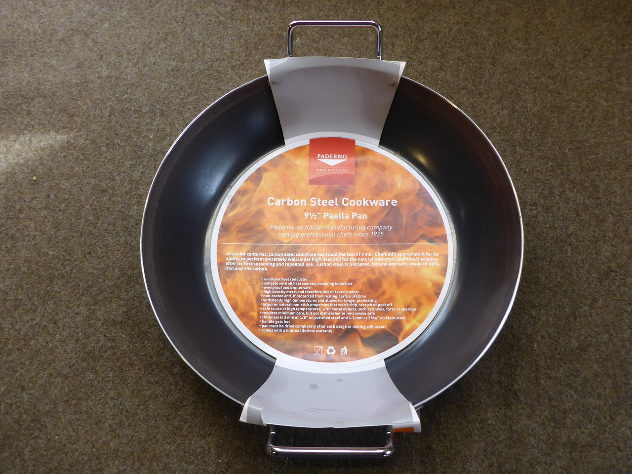 Carbon Steel Chef's Pan with Lid