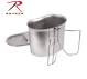 GI Style Heavy Duty Canteen Cup & Cover Set Stainless Steel