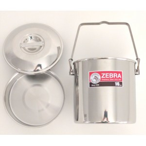 Zebra Filter Pot With Spout Multi-Purpose Pouring Mouth Stainless Steel 1  Litre