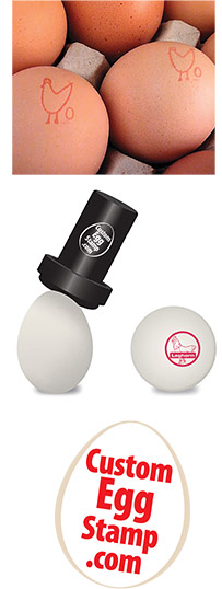 Personalized Logo-Self inking Egg Stamps for Fresh Eggs Customized ink Stam  GX