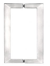 #Several Designer Finishes
#Square Corners Make this Handle the Ideal Choice to Match Square Cornered Hinges

The sharp looking ABC SQ Series Square Corner Handle gives the clean and traditional look that many designers prefer. This Handle perfectly complements numerous CRL Hinge Series with similar corner styles, such as Geneva, Vienna, Concord, Cardiff, and others. Back-up washers and nylon spacers are included to protect against glass-to-metal contact.