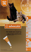 Advocate Cat Small Under 9lbs (4Kg) - 6 Pack