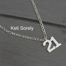 Unisex Personalized Number Charm - Choose Metal
