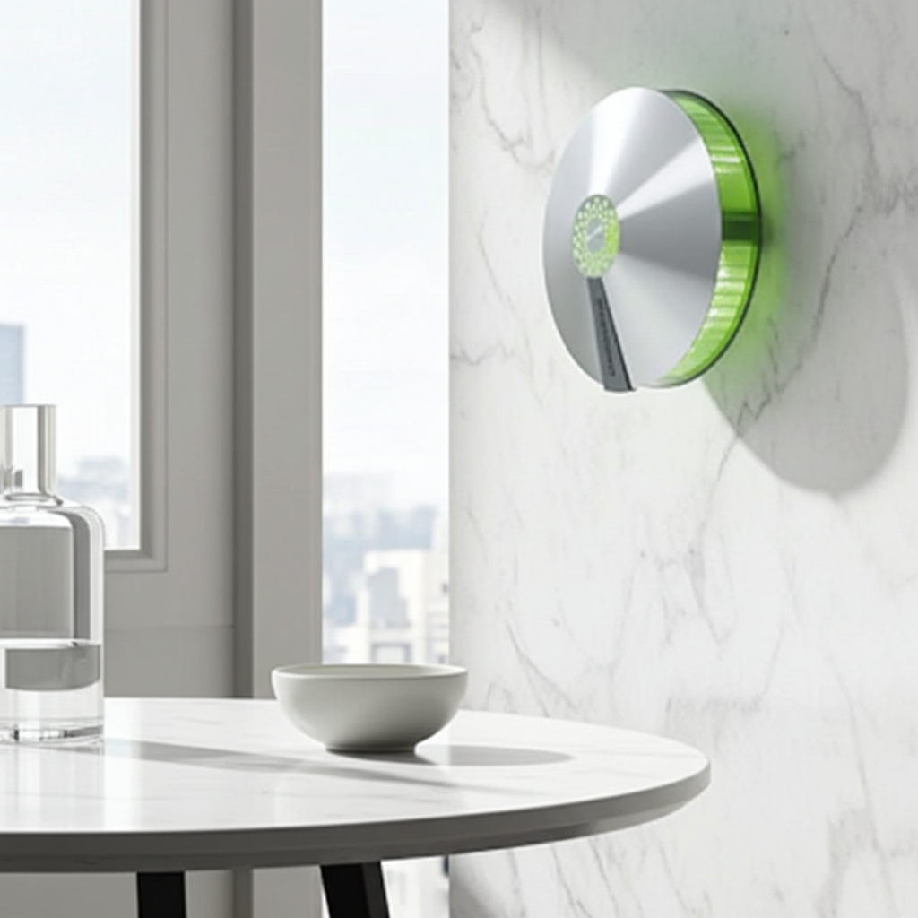 Aura Decorative Green Glow Fly Light | Silver Stainless Steel |