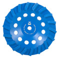 Swirl Segmented Diamond Cup Wheels 7" x 5/8" - 11 - Mercer Blue Lightning