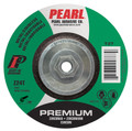Pearl Premium 5" x 1/4" x 5/8"-11 Depressed Center Grinding Wheel - Stainless (Pack of 10)
