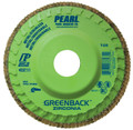 Pearl GREENBACK 4-1/2" x 7/8"Trimmable Zirconia Flap Disc - 60 GRIT (Pack of 10)