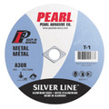 Pearl 3" x 1/8" x 1/4" Silver Line AL/OX Cut-Off Wheel (Pack of 25)