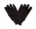 Brown Jersey Gloves 100% Cotton - One Size