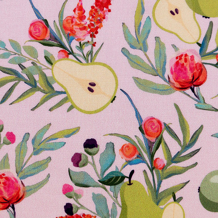 Pear Branch Bouquet Poppy Scrub Caps