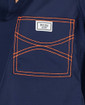 Limited Edition Shelby Scrub Tops - Navy with Neon Orange Stitching - Image Variant_2