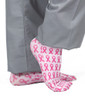 Limited Edition Shelby Scrub Pants - Slate Grey with Light Pink Stitching and Pink/White Tie - Image Variant_5