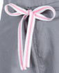 Limited Edition Shelby Scrub Pants - Slate Grey with Light Pink Stitching and Pink/White Tie - Image Variant_0