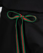 Limited Edition Shelby Scrub Pants - Black With Emerald Green Stitching and Green/Red Tie - Image Variant_2
