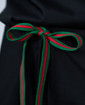 Limited Edition Shelby Scrub Pants - Black With Emerald Green Stitching and Green/Red Tie - Image Variant_3