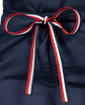 Limited Edition Shelby Scrub Pants - Navy Blue with Red Stitching and Navy/Red/White Tie - Image Variant_0