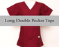XS Womens Long Double Pocket Simple Tops - Image Variant_0