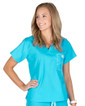 Small Long Peacock Shelby Scrub Tops - Image Variant_1
